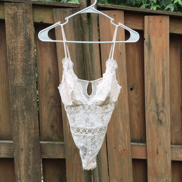 Victoria's Secret Other - White Lace Bodysuit